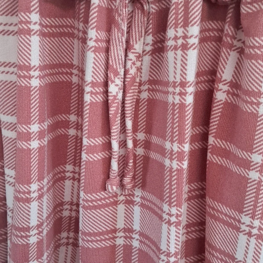 Stylish Kids Casual Dress with Pink Plaid Skirt Girls Size 8 - Picture 4 of 6